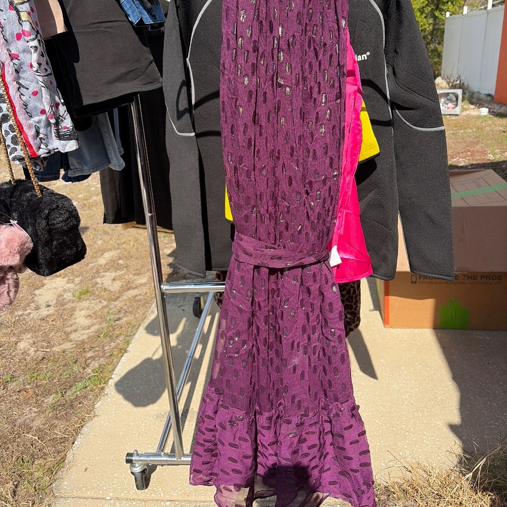 Purple ladies dress